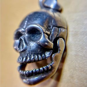 Sterling 3D Skull Pendant